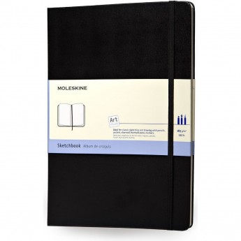 Блокнот для рисования MOLESKINE ART SKETCHBOOK MEDIUM, нелинованный, черный