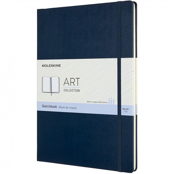 Блокнот для рисования MOLESKINE ART SKETCHBOOK MEDIUM, нелинованный, синий сапфир ARTQP054B20 Блокнот для рисования MOLESKINE ART SKETCHBOOK MEDIUM, нелинованный, синий сапфир ARTQP054B20
