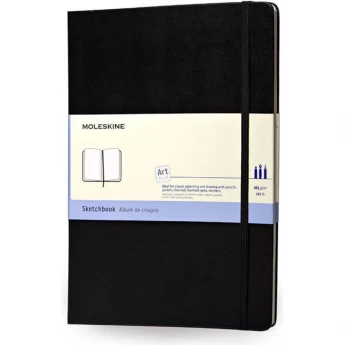 Блокнот для рисования MOLESKINE CLASSIC SKETCHBOOK LARGE, нелинованный, черный