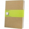Блокнот MOLESKINE CAHIER JOURNAL LARGE, клетка, бежевый QP417