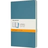 Блокнот MOLESKINE CAHIER JOURNAL LARGE, линейка, голубой