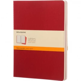 Блокнот MOLESKINE CAHIER JOURNAL XLARGE, линейка, клюквенный