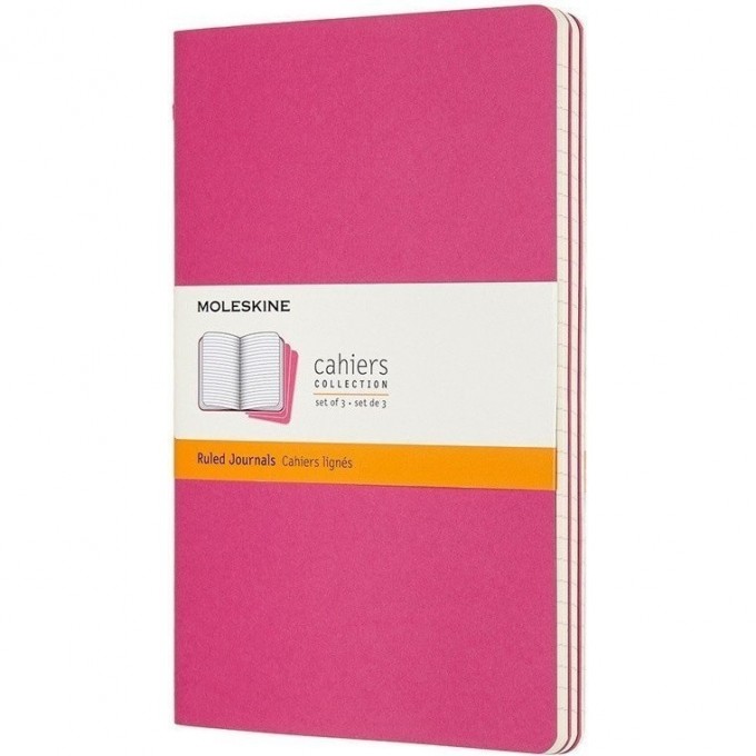 Блокнот MOLESKINE CAHIER JOURNAL XLARGE, линейка, розовый неон CH021D17 Блокнот MOLESKINE CAHIER JOURNAL XLARGE, линейка, розовый неон CH021D17