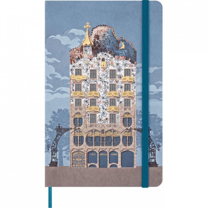 Блокнот MOLESKINE CASA BATLLO линейка средний SENTBL6865CBATLLO Блокнот MOLESKINE CASA BATLLO линейка средний SENTBL6865CBATLLO