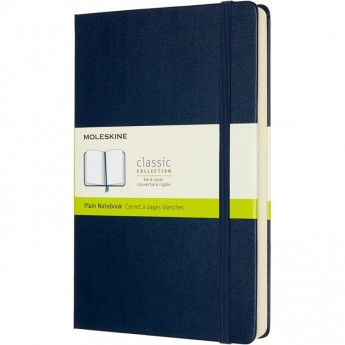 Блокнот MOLESKINE CLASSIC EXPANDED LARGE нелинованный, синий сапфир