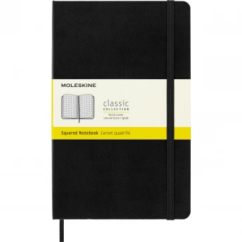 Блокнот MOLESKINE CLASSIC LARGE, клетка, черный