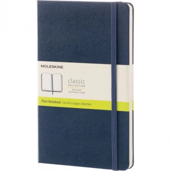 Блокнот MOLESKINE CLASSIC LARGE, нелинованный, синий сапфир