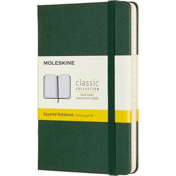 Блокнот MOLESKINE CLASSIC POCKET, клетка, зеленый MM712K15 Блокнот MOLESKINE CLASSIC POCKET, клетка, зеленый MM712K15
