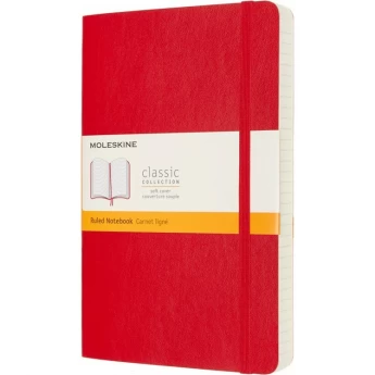 Блокнот MOLESKINE CLASSIC SOFT EXPANDED LARGE линейка, красный