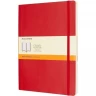 Блокнот MOLESKINE CLASSIC SOFT LARGE, клетка, красный