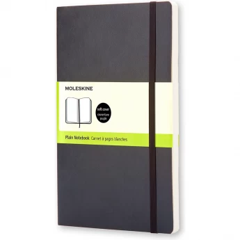 Блокнот MOLESKINE CLASSIC SOFT LARGE, нелинованный, черный
