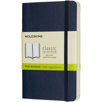 Блокнот MOLESKINE CLASSIC SOFT LARGE, нелинованный, синий сапфир