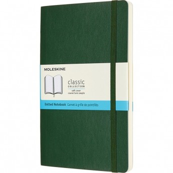 Блокнот MOLESKINE CLASSIC SOFT LARGE, пунктир, зеленый