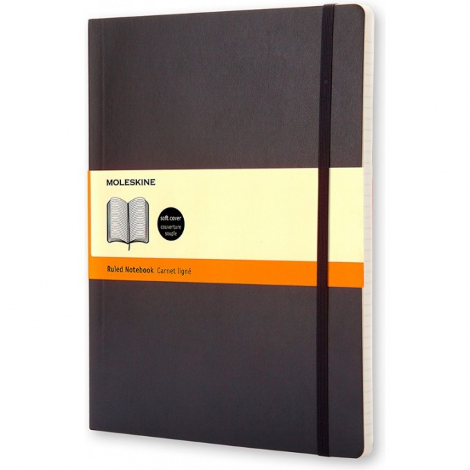 Блокнот MOLESKINE CLASSIC SOFT XLARGE, линейка, черный QP621 Блокнот MOLESKINE CLASSIC SOFT XLARGE, линейка, черный QP621