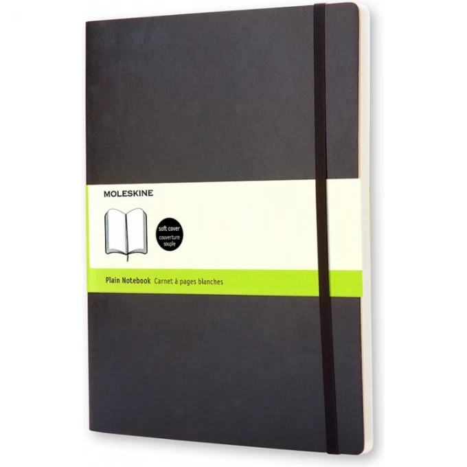 Блокнот MOLESKINE CLASSIC SOFT XLARGE, нелинованный, черный QP623 Блокнот MOLESKINE CLASSIC SOFT XLARGE, нелинованный, черный QP623