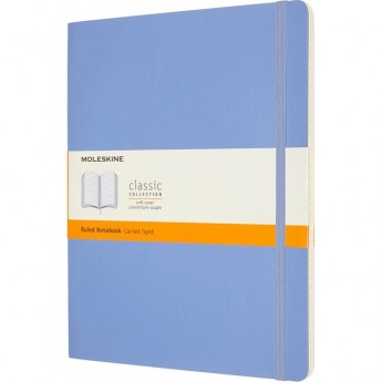 Блокнот MOLESKINE CLASSIC XLARGE линейка, голубая гортензия