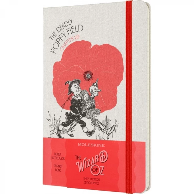 Блокнот MOLESKINE LE WIZARD OF OZ LARGE линейка, белый Poppy Field LEWOZQP060PF Блокнот MOLESKINE LE WIZARD OF OZ LARGE линейка, белый Poppy Field LEWOZQP060PF
