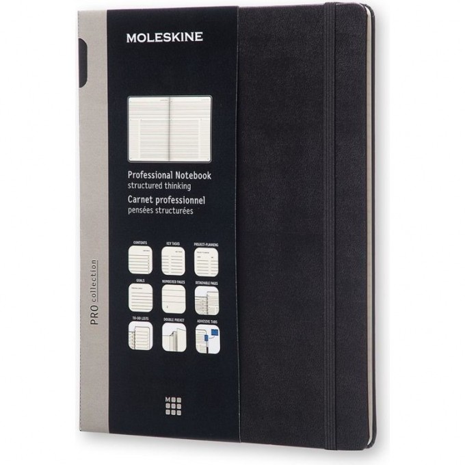 Блокнот MOLESKINE PROFESSIONAL XLARGE, линейка, черный PROPFNTB4HBK Блокнот MOLESKINE PROFESSIONAL XLARGE, линейка, черный PROPFNTB4HBK