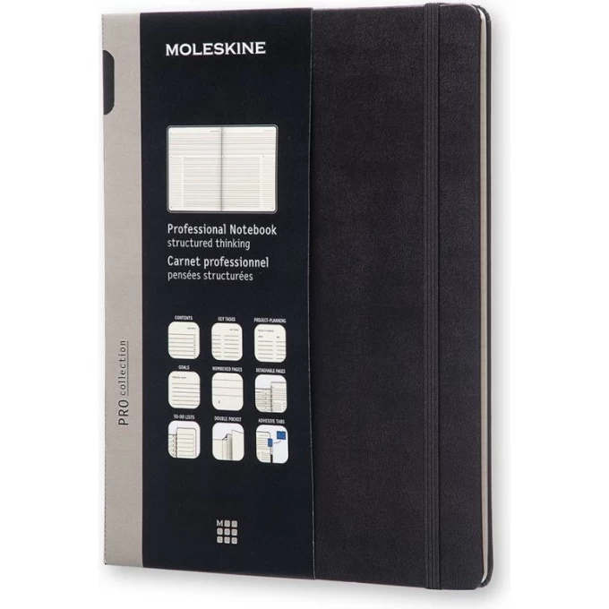 Блокнот MOLESKINE PROFESSIONAL XLARGE, линейка, черный PROPFNTB4HBK Блокнот MOLESKINE PROFESSIONAL XLARGE, линейка, черный PROPFNTB4HBK