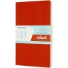 Блокнот MOLESKINE VOLANT LARGE, нелинованный, оранжевый/голубой QP723F16B24