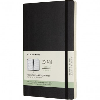 Еженедельник MOLESKINE ACADEMIC SOFT WKNT LARGE (черный)