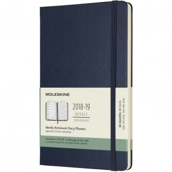 Еженедельник MOLESKINE ACADEMIC WKNT LARGE (синий сапфир)