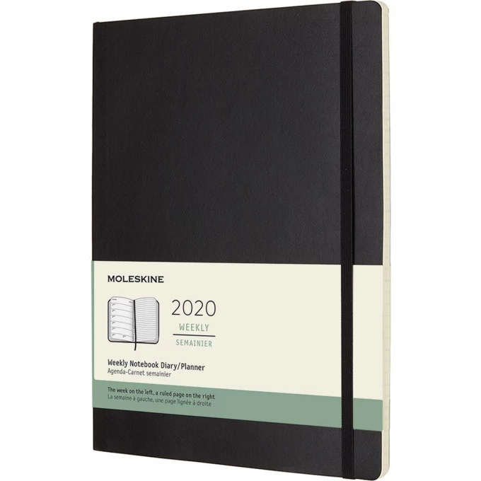 Еженедельник MOLESKINE CLASSIC SOFT WKNT XL (черный) DSB12WN4 Еженедельник MOLESKINE CLASSIC SOFT WKNT XL (черный) DSB12WN4