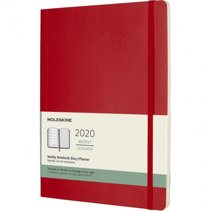 Еженедельник MOLESKINE CLASSIC SOFT WKNT XL (красный) DSF212WN4Y20 Еженедельник MOLESKINE CLASSIC SOFT WKNT XL (красный) DSF212WN4Y20