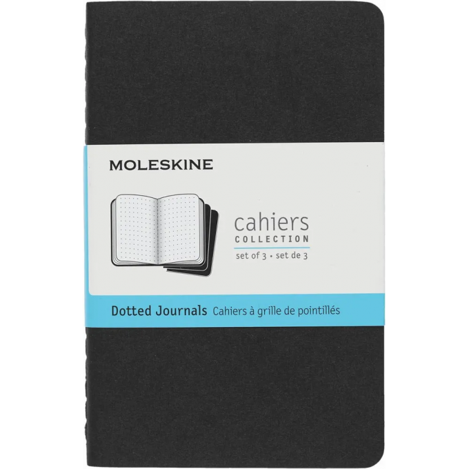 Набор из 3-х блокнотов в точку MOLESKINE CAHIER JOURNAL 9х14 см QP314