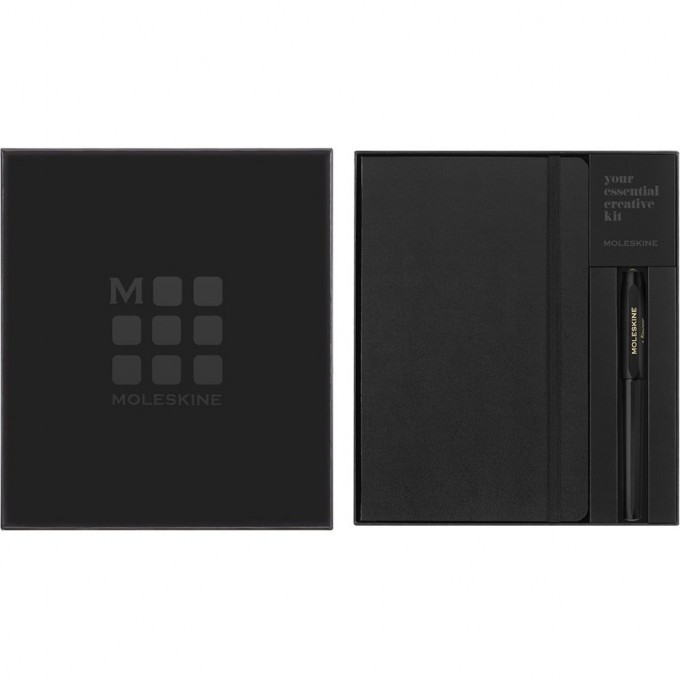 Набор MOLESKINE X KAWECO Черная записная книжка средняя + Ручка-роллер KAWPENSETNTBK Набор MOLESKINE X KAWECO Черная записная книжка средняя + Ручка-роллер KAWPENSETNTBK